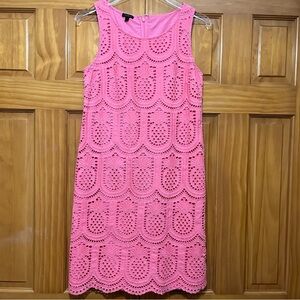 Talbots Coral Eyelet Lace Dress Size 4